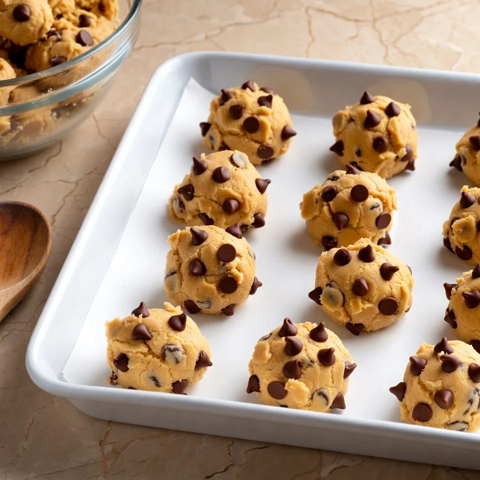 Bake in oven brown butter chocolate chip cookies